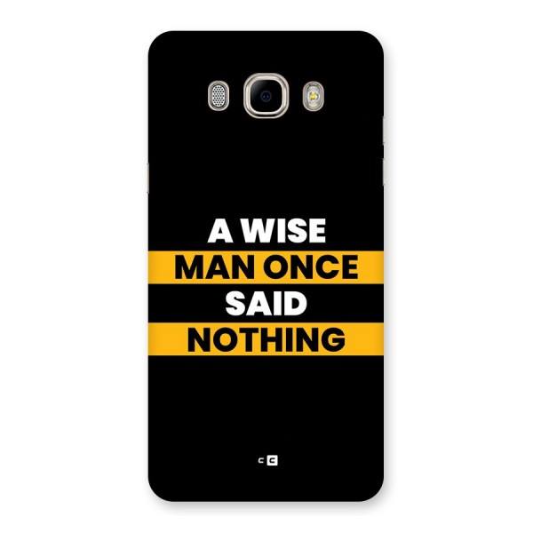 Wise Man Back Case for Galaxy J7 2016