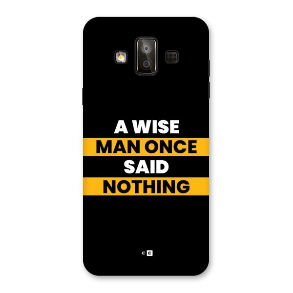Wise Man Back Case for Galaxy J7 Duo