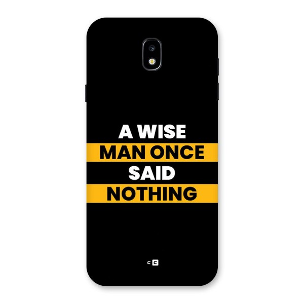 Wise Man Back Case for Galaxy J7 Pro