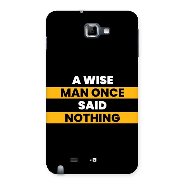 Wise Man Back Case for Galaxy Note