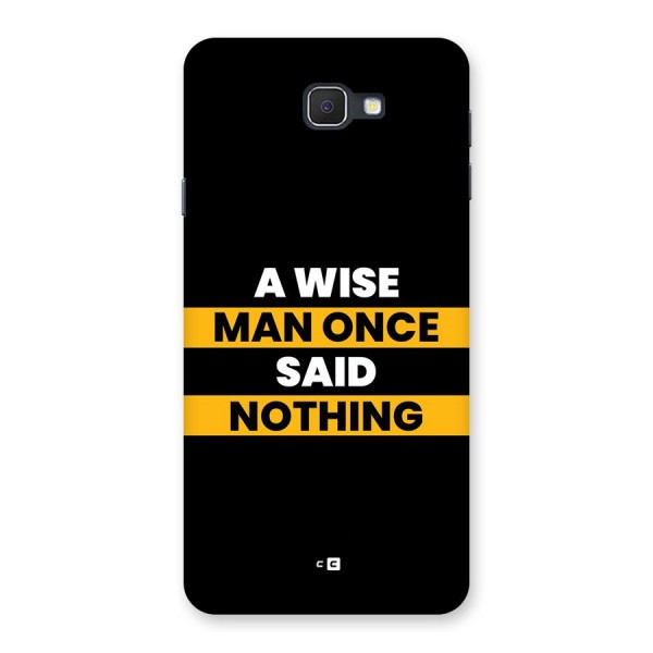 Wise Man Back Case for Galaxy On7 2016