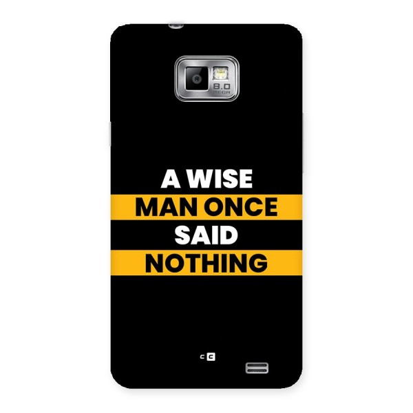 Wise Man Back Case for Galaxy S2