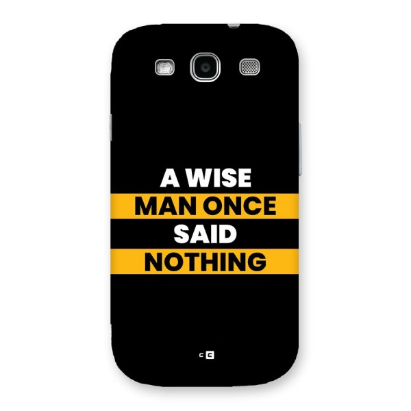 Wise Man Back Case for Galaxy S3
