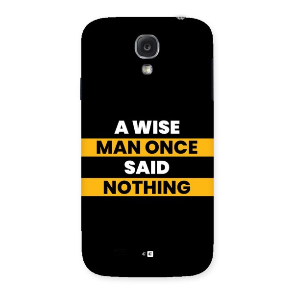 Wise Man Back Case for Galaxy S4