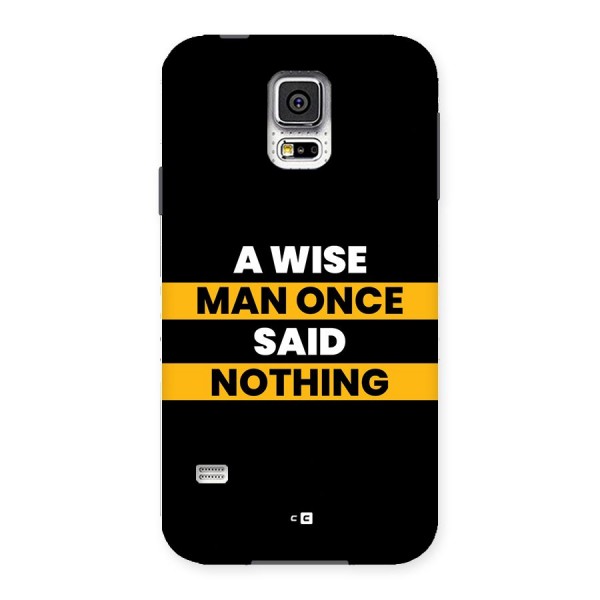 Wise Man Back Case for Galaxy S5