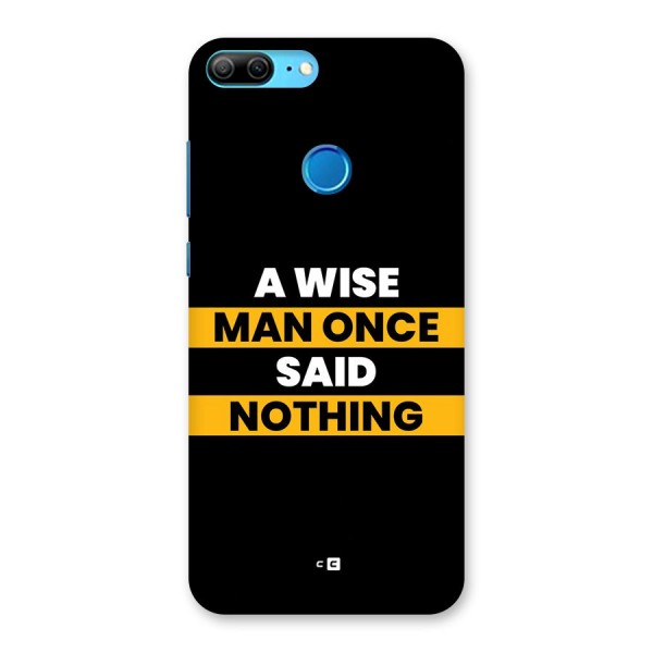 Wise Man Back Case for Honor 9 Lite