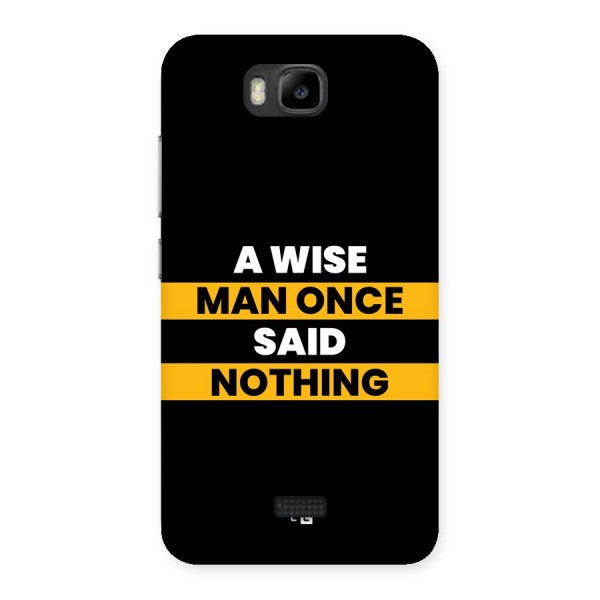Wise Man Back Case for Honor Bee