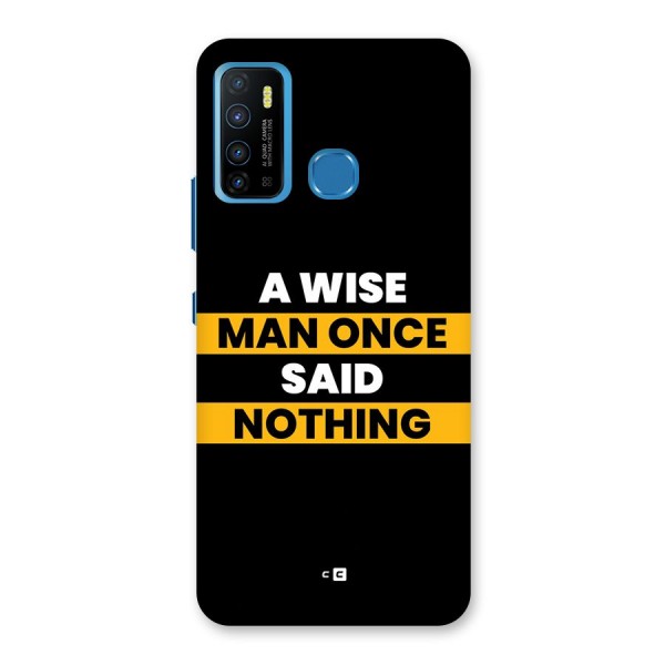 Wise Man Back Case for Infinix Hot 9
