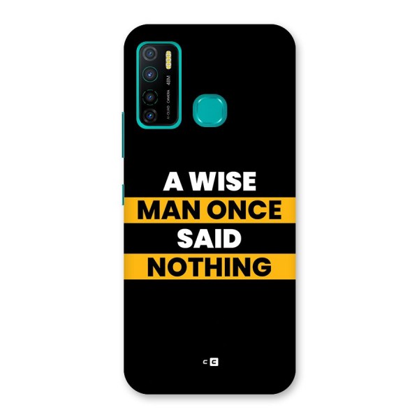 Wise Man Back Case for Infinix Hot 9 Pro