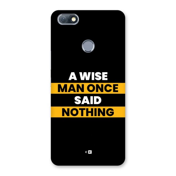 Wise Man Back Case for Infinix Note 5