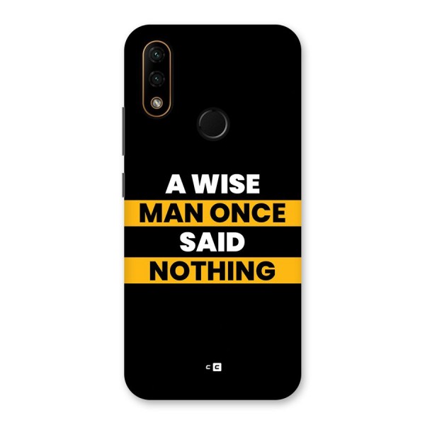 Wise Man Back Case for Lenovo A6 Note