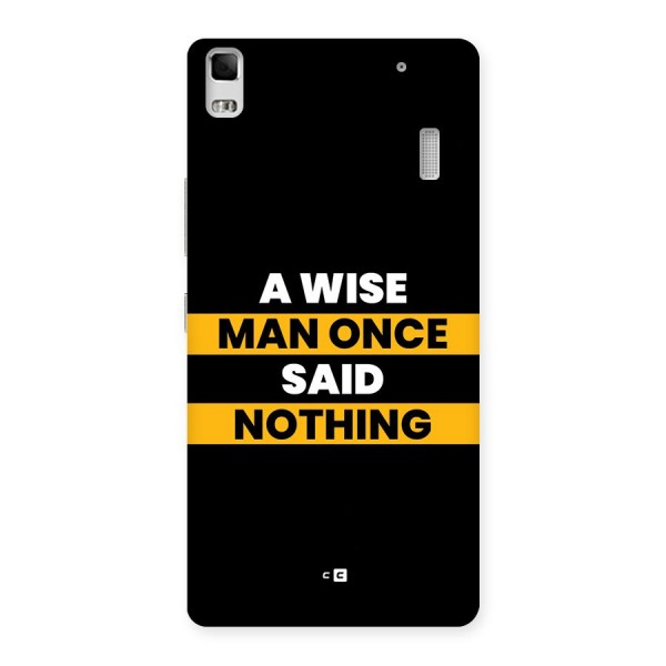 Wise Man Back Case for Lenovo K3 Note