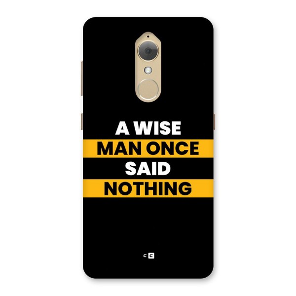 Wise Man Back Case for Lenovo K8