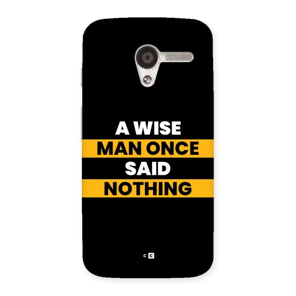 Wise Man Back Case for Moto X