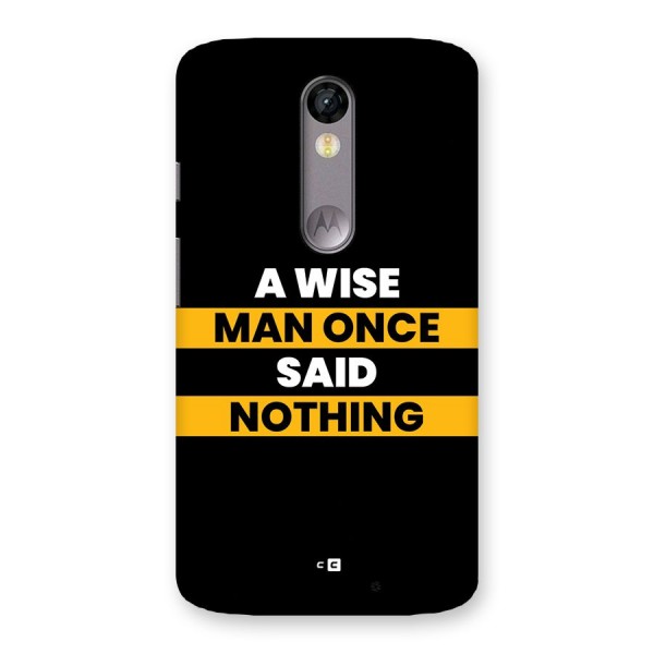 Wise Man Back Case for Moto X Force