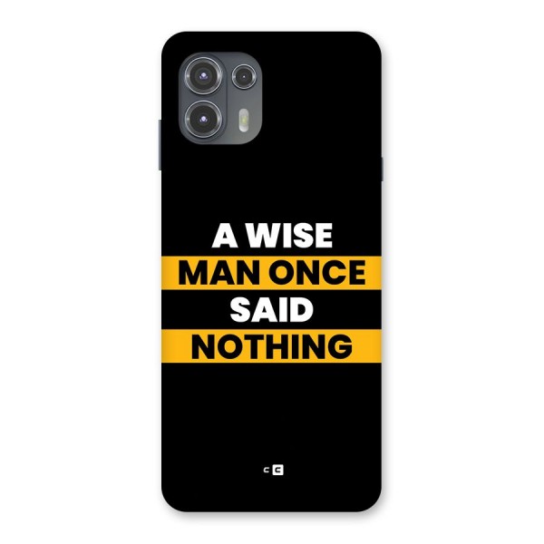 Wise Man Back Case for Motorola Edge 20 Fusion