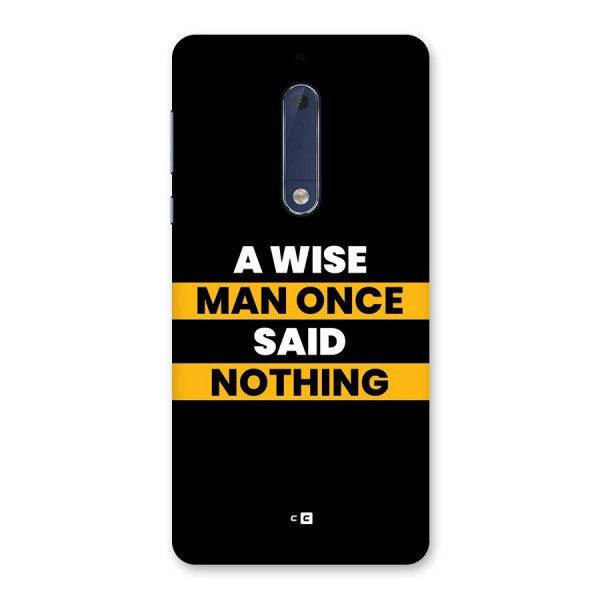 Wise Man Back Case for Nokia 5
