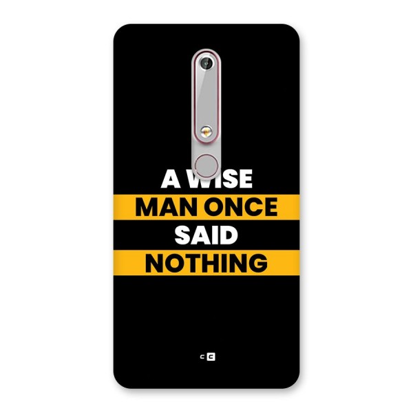 Wise Man Back Case for Nokia 6.1