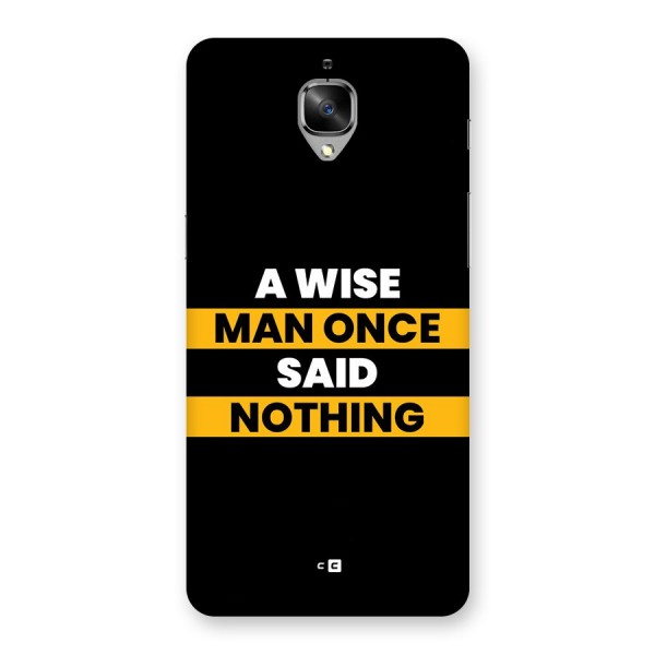 Wise Man Back Case for OnePlus 3