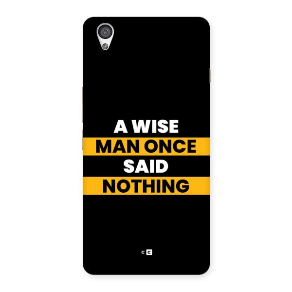 Wise Man Back Case for OnePlus X