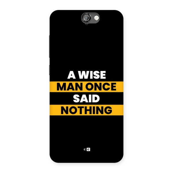 Wise Man Back Case for One A9