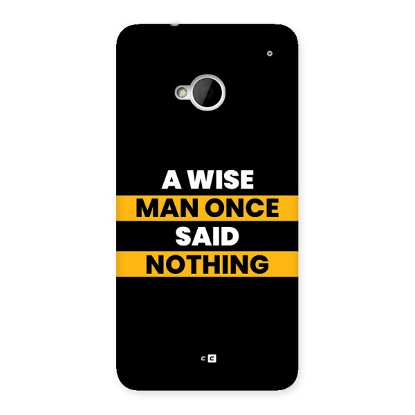 Wise Man Back Case for One M7 (Single Sim)