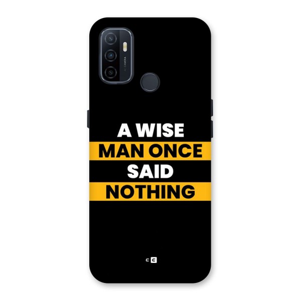 Wise Man Back Case for Oppo A32
