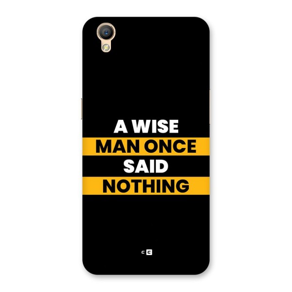 Wise Man Back Case for Oppo A37