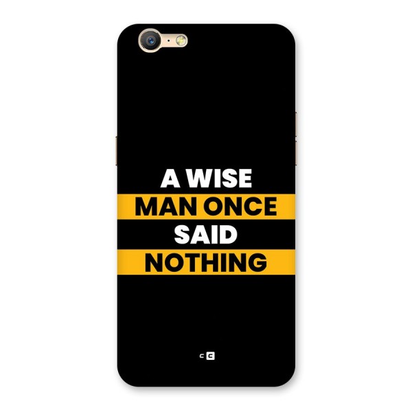 Wise Man Back Case for Oppo A39
