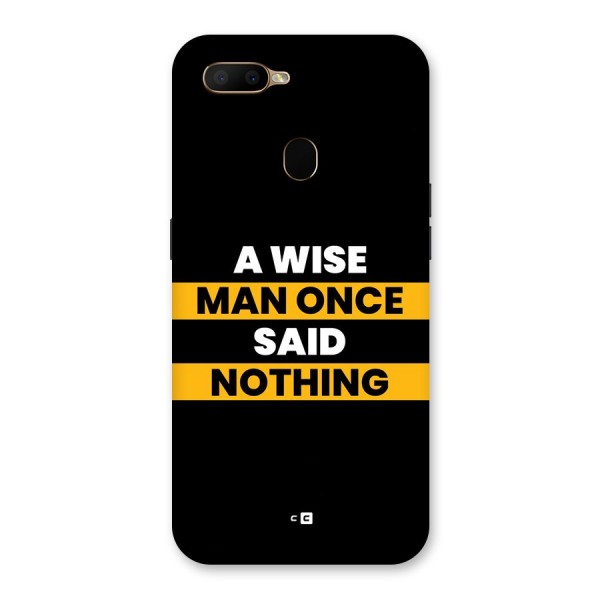 Wise Man Back Case for Oppo A5s