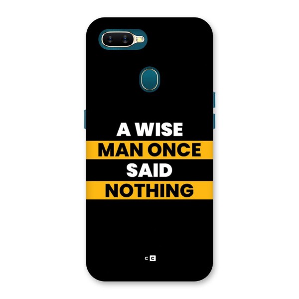 Wise Man Back Case for Oppo A7