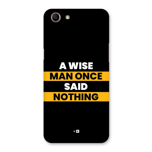 Wise Man Back Case for Oppo A83 (2018)