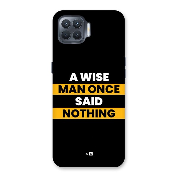 Wise Man Back Case for Oppo F17 Pro