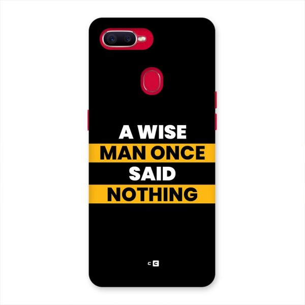 Wise Man Back Case for Oppo F9 Pro