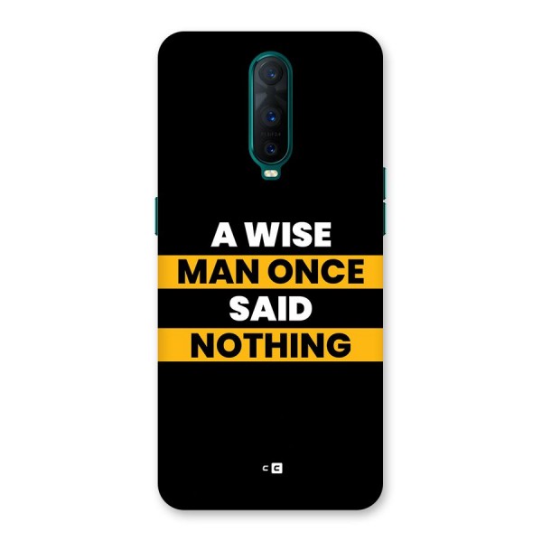 Wise Man Back Case for Oppo R17 Pro