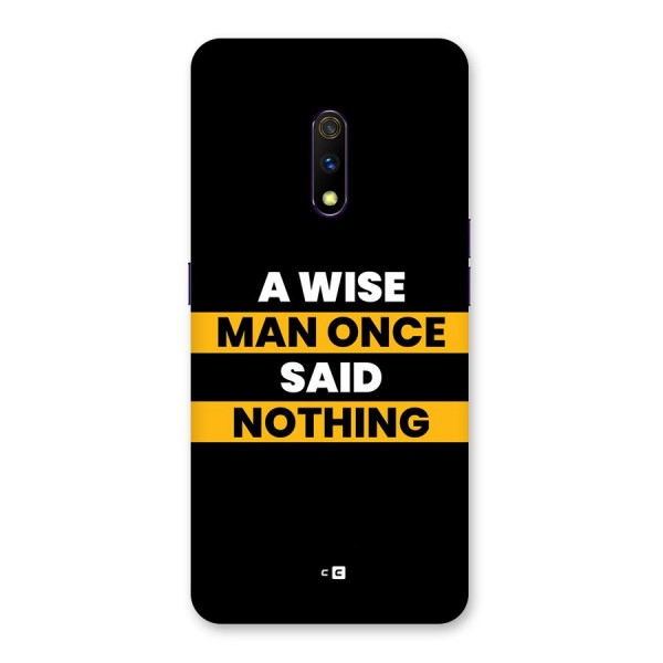 Wise Man Back Case for Realme X
