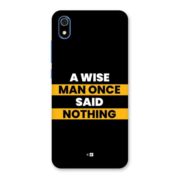 Wise Man Back Case for Redmi 7A