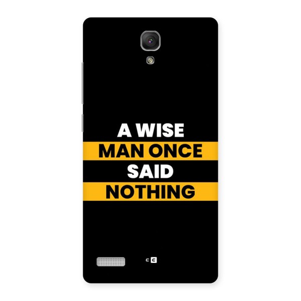 Wise Man Back Case for Redmi Note
