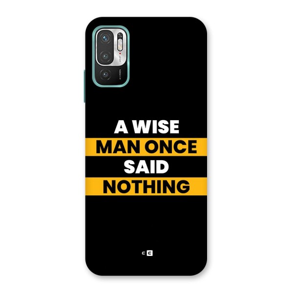 Wise Man Back Case for Redmi Note 10T 5G