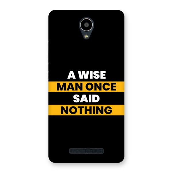 Wise Man Back Case for Redmi Note 2