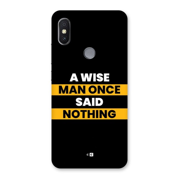 Wise Man Back Case for Redmi Y2