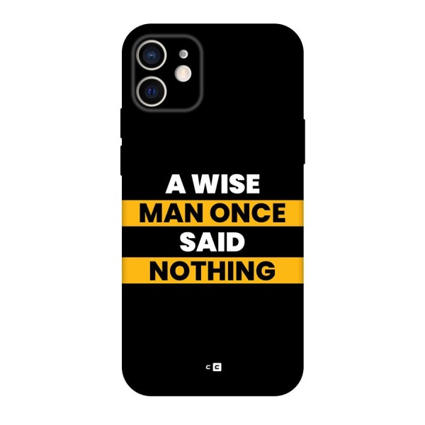 Wise Man Back Case for iPhone 12