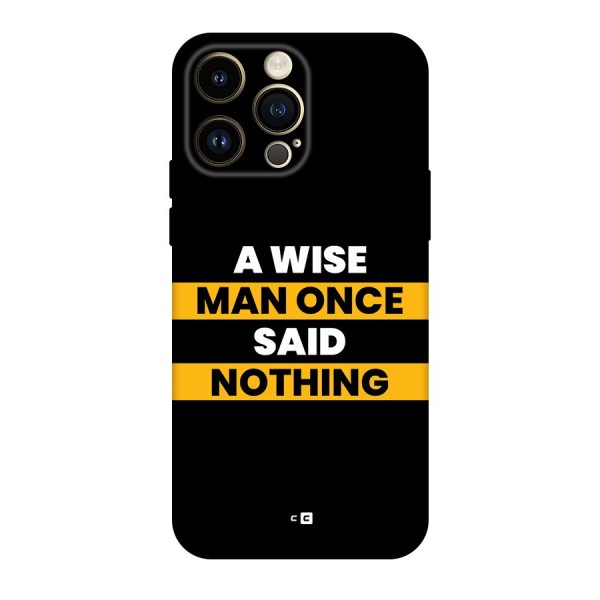 Wise Man Back Case for iPhone 14 Pro Max
