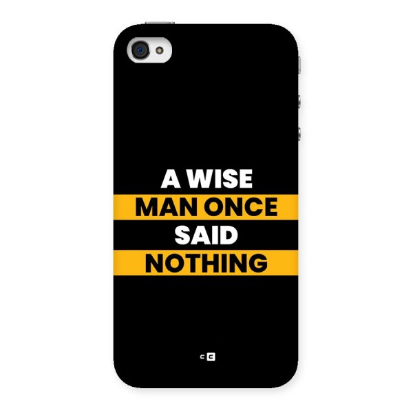 Wise Man Back Case for iPhone 4 4s
