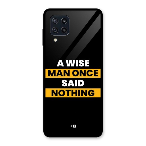 Wise Man Glass Back Case for Galaxy M32