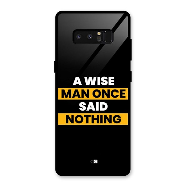 Wise Man Glass Back Case for Galaxy Note 8