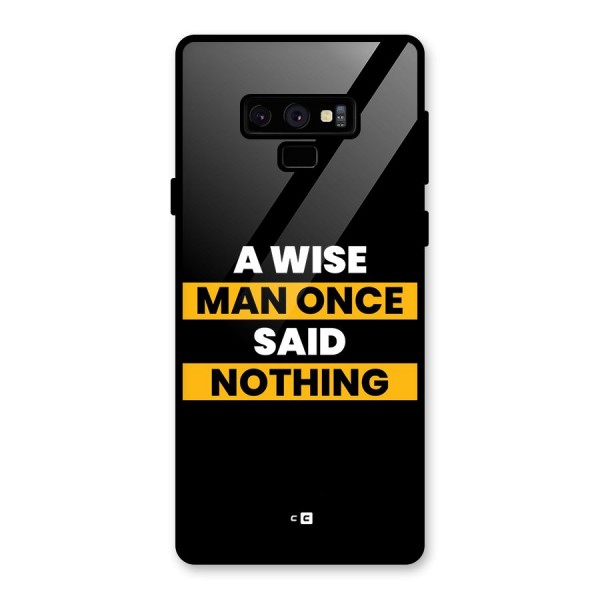 Wise Man Glass Back Case for Galaxy Note 9