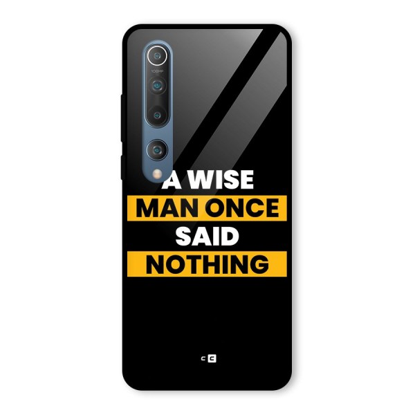 Wise Man Glass Back Case for Mi 10