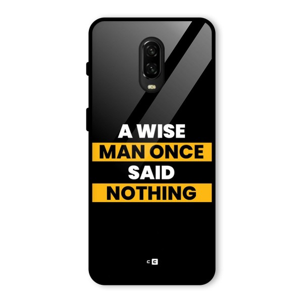 Wise Man Glass Back Case for OnePlus 6T
