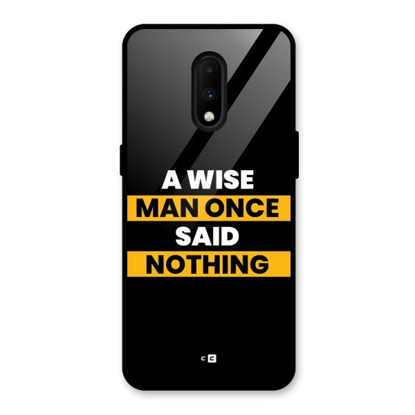 Wise Man Glass Back Case for OnePlus 7